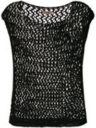 Blanca Loose Knit Top - Black