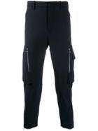 Neil Barrett Cropped Side Pocket Trousers - Blue