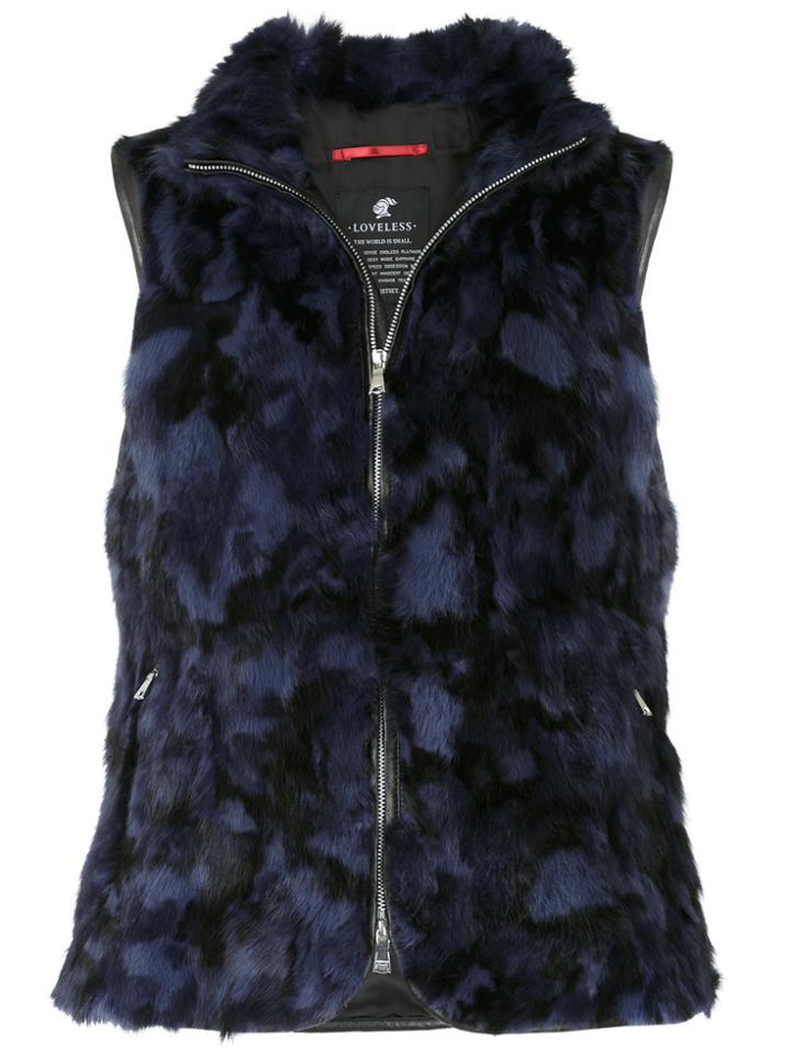 Loveless Camouflage Gilet - Blue
