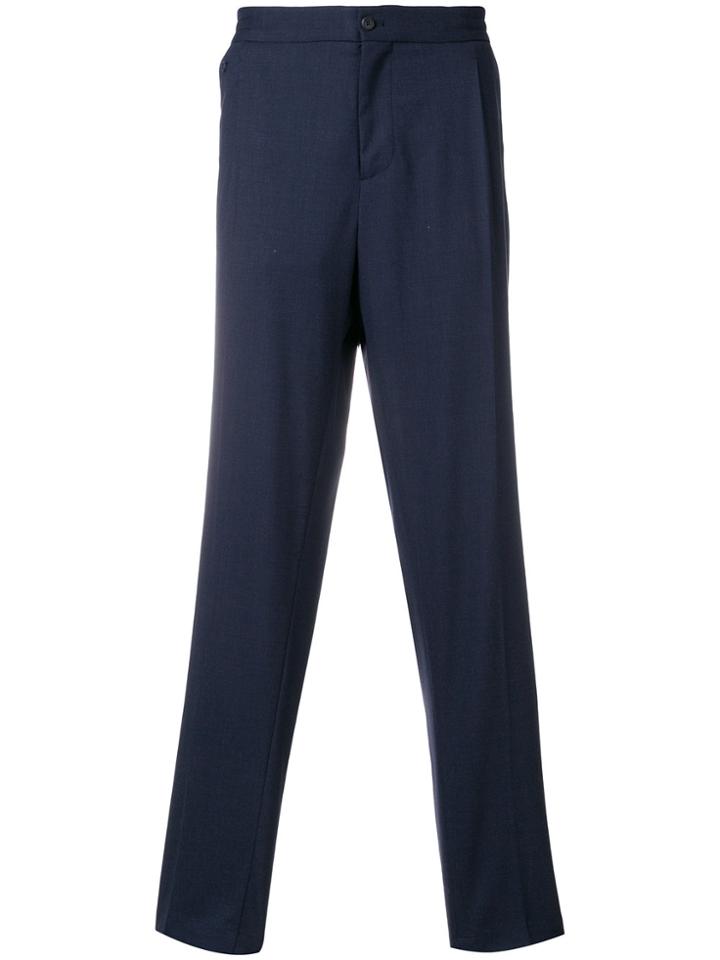 Salvatore Ferragamo Classic Flared Trousers - Blue