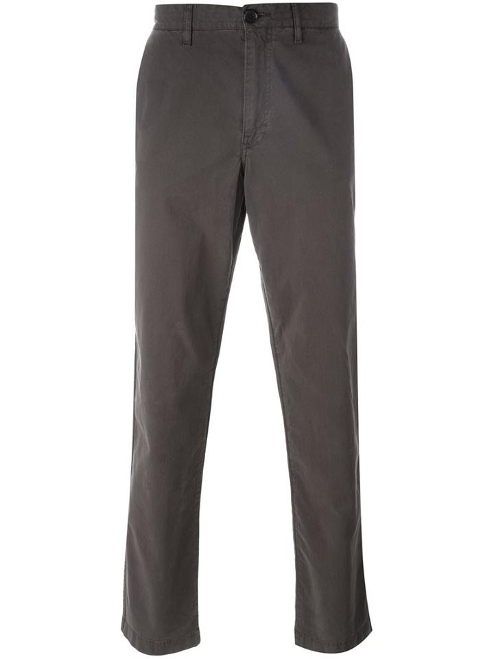 Ps By Paul Smith Chino Trousers, Men's, Size: 29/32, Grey, Cotton/spandex/elastane