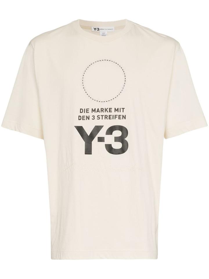 Y-3 Y3 Stcked Logo Ss Tee Gry - Unavailable