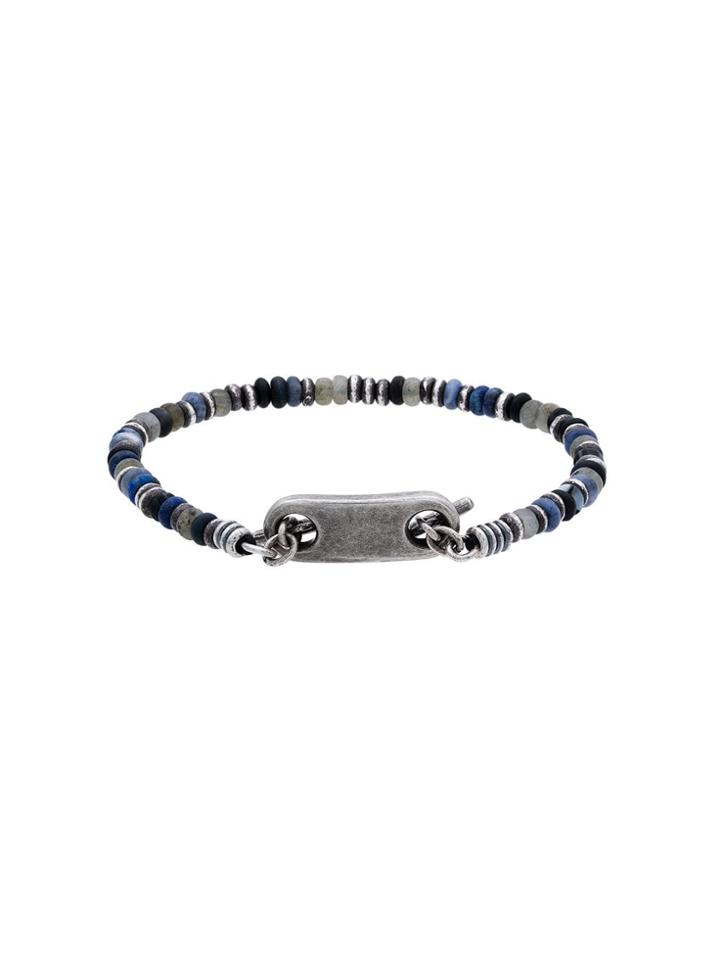 M. Cohen Multicoloured 9mm Silver Plated Bracelet - Blue
