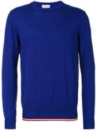 Moncler Tri-tone Trim Jumper - Blue