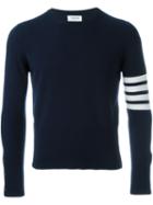 Thom Browne Striped Sleeve Jumper, Men's, Size: Iv, Blue, Cashmere