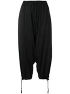 Y-3 Drop Crotch Track Trousers - Black