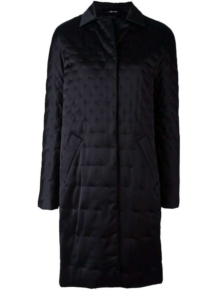 Maison Margiela Stitch Detail Coat - Black