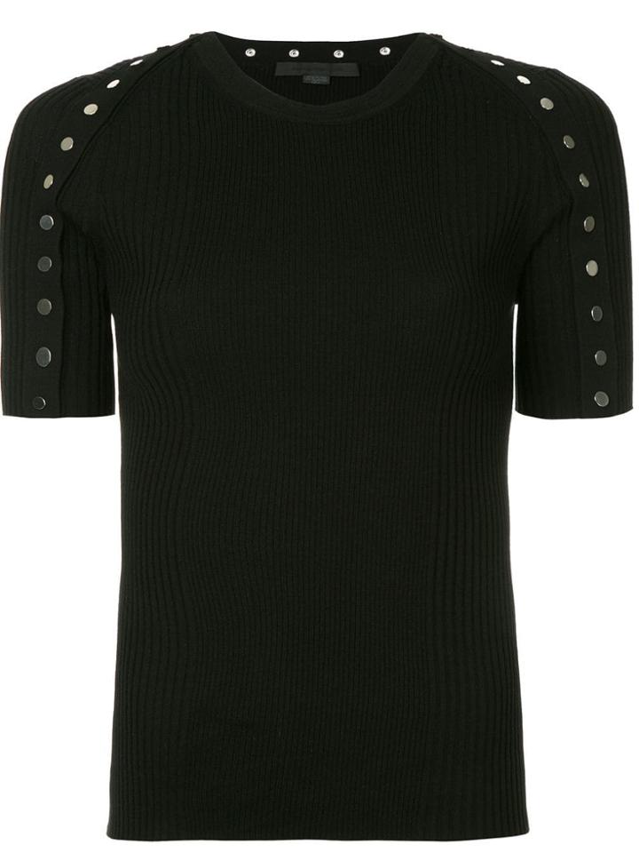 Alexander Wang Studded Knitted Top - Black