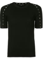 Alexander Wang Studded Knitted Top - Black