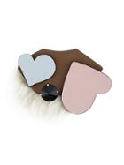 Marni Heart Furry Brooch - Multicolour
