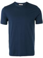 Cruciani Crew Neck T-shirt, Men's, Size: 46, Blue, Cotton/spandex/elastane