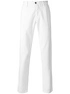 Incotex Classic Chinos, Men's, Size: 35, White, Cotton/spandex/elastane