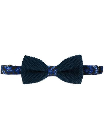 Etro Mixed Patterns Bow Tie - Blue