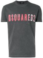 Dsquared2 Vintage Embroidered Logo T-shirt - Grey