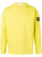 Stone Island Logo Patch-detail Sweater - Yellow