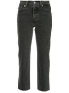 Levi's Wedgie Cropped Jeans - Grey