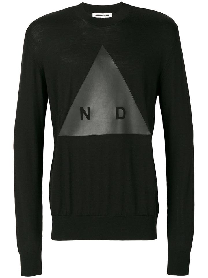 Mcq Alexander Mcqueen - Graphic Print Knitted Jumper - Men - Polyester/wool - L, Black, Polyester/wool