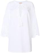 Ermanno Scervino Crochet Trim Long Line Blouse - White