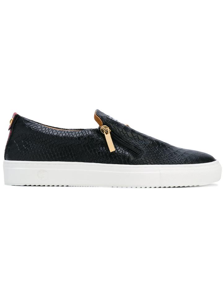 Giuliano Galiano Man Python Sneakers - Black