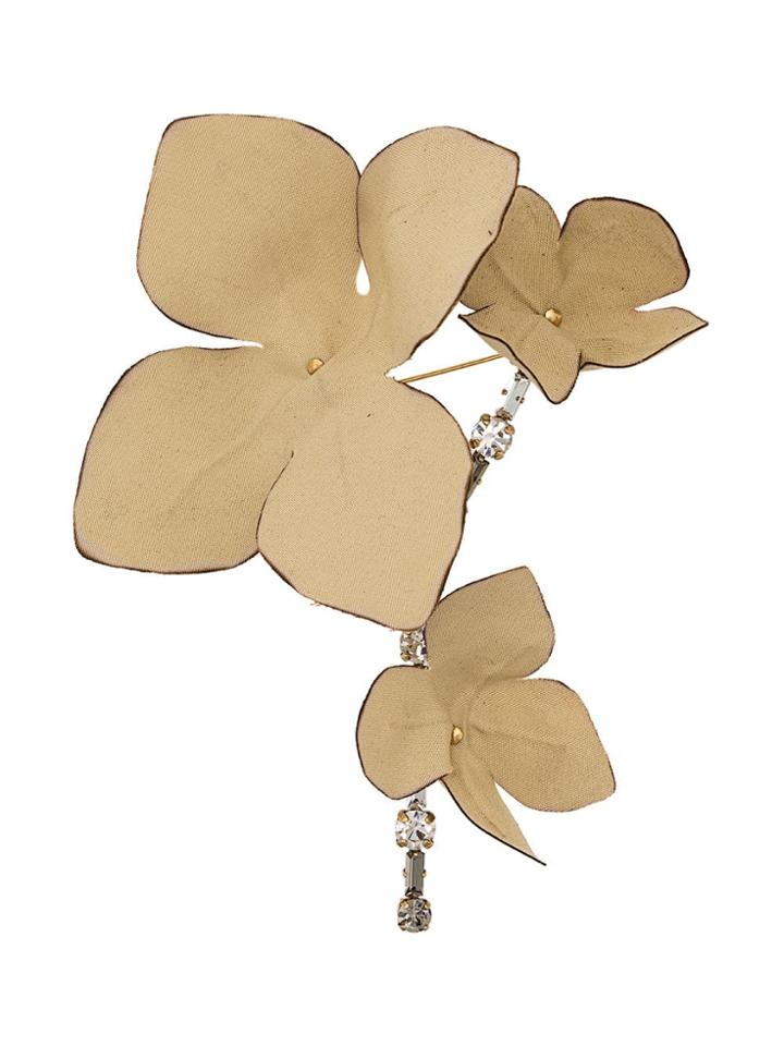 Marni Flower Brooch - Neutrals