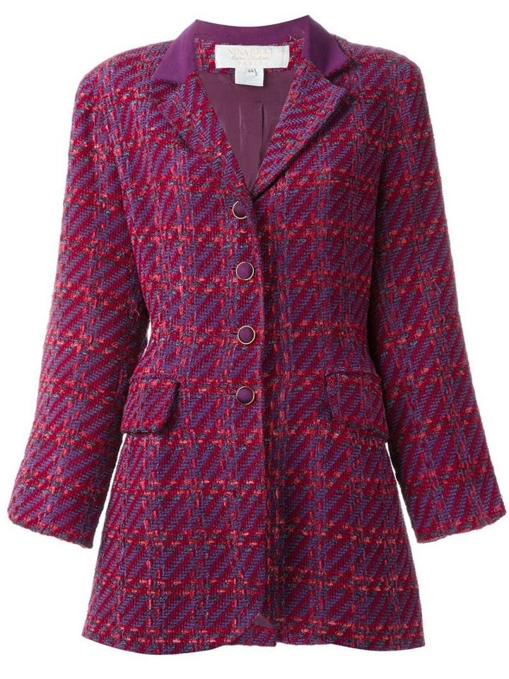 Nina Ricci Pre-owned Checked Jacket - Pink