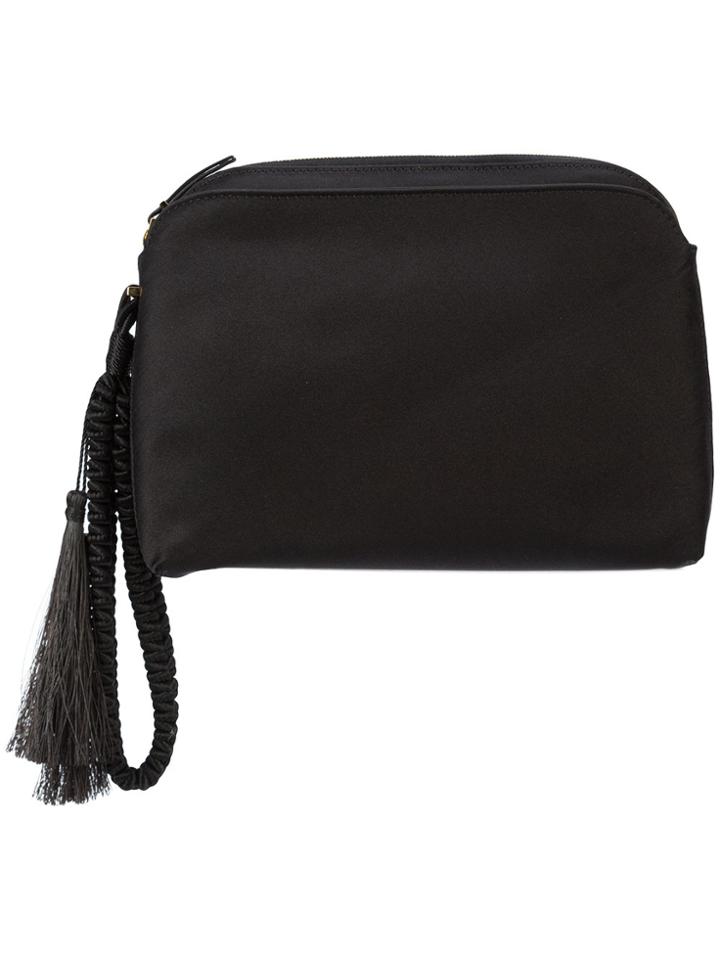 The Row Multi Pouch Mini Wristlet Bag - Black