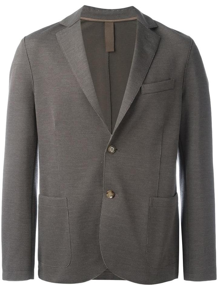 Eleventy Flap Pockets Blazer, Men's, Size: 50, Brown, Cotton/polyester/nylon/polybutylene Terephthalate (pbt)