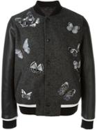 Valentino Butterfly Embroidery Varsity Jacket