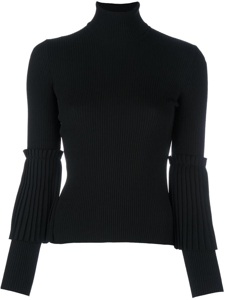 Salvatore Ferragamo Turtleneck Jumper, Women's, Size: Medium, Black, Virgin Wool