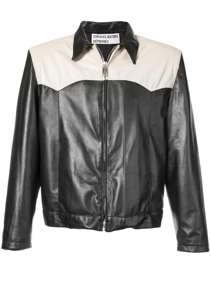 Enfants Riches Déprimés Contrast Western Jacket - Black