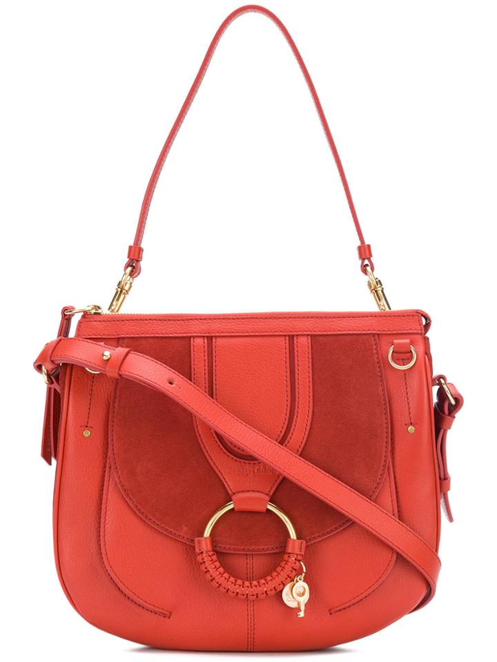 See By Chloé Large Hana Saddle Bag - Red