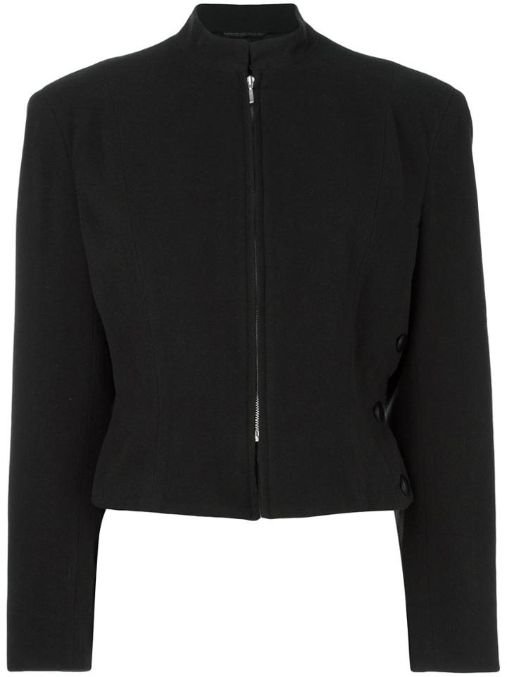 Yohji Yamamoto Vintage Black Wool Short Jacket