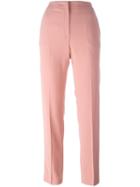 Msgm Straight Trousers, Women's, Size: 42, Pink/purple, Acetate/viscose
