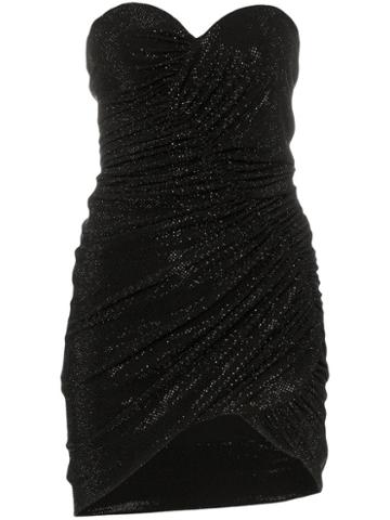 Alexandre Vauthier Crystal Embellished Ruched Bustier Mini Dress -