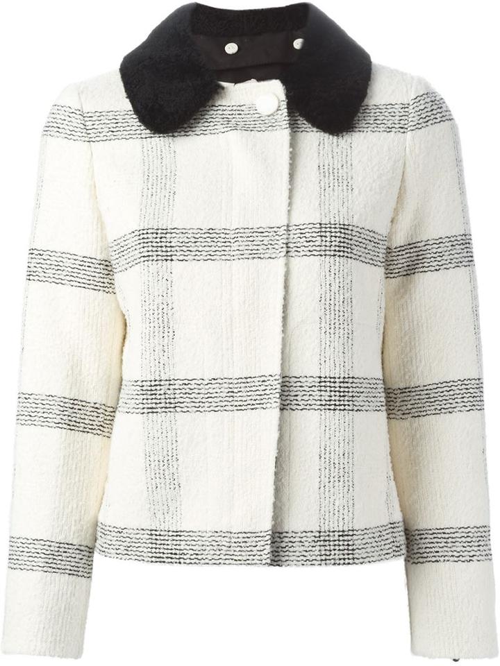 Tory Burch Check Print Jacket