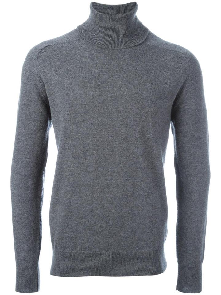 Ami Alexandre Mattiussi Turtleneck Sweater - Saddle Sleeve - Grey