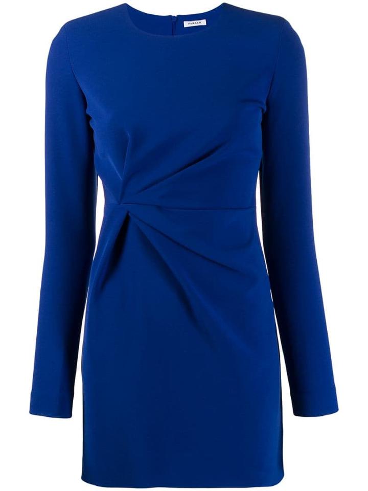 P.a.r.o.s.h. Ruched Mini Dress - Blue