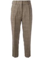 3.1 Phillip Lim Cropped Houndstooth Trousers, Women's, Size: 6, Nude/neutrals, Cotton/wool