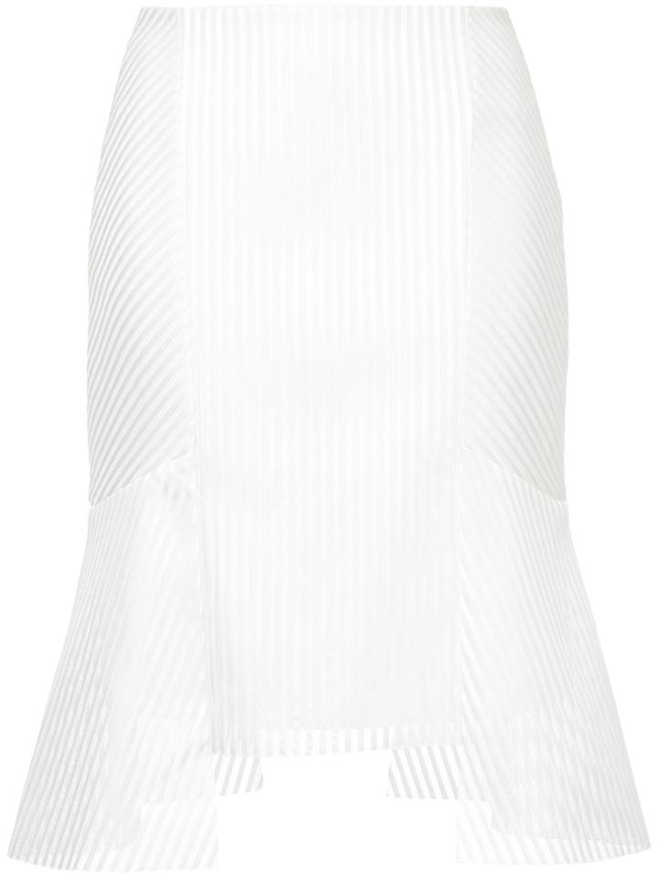 Ginger & Smart Shutter Skirt - White