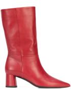Deimille High Ankle Boots - Red