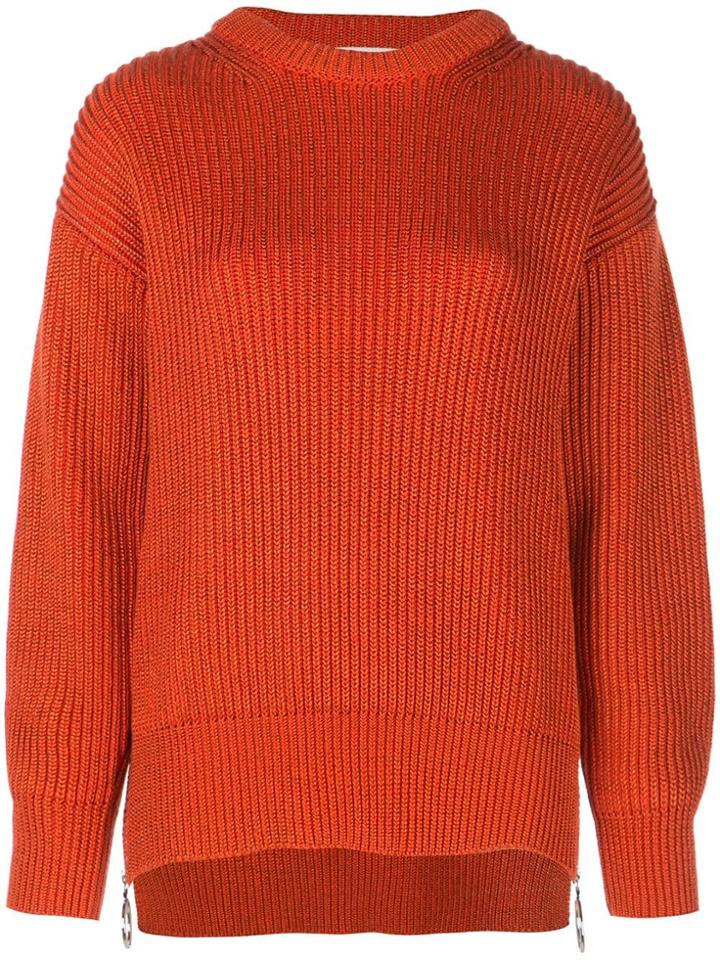 Paco Rabanne Chunky Knit Jumper - Red