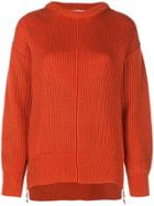 Paco Rabanne Chunky Knit Jumper - Red