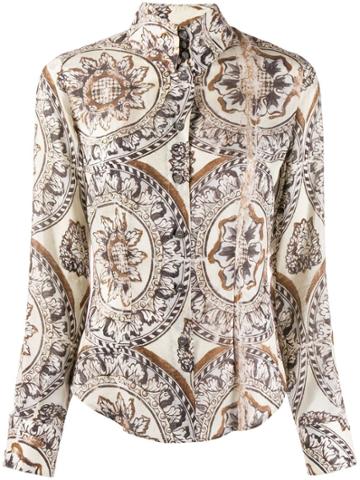 Vivienne Westwood Pre-owned Printed Button Down Shirt - Neutrals