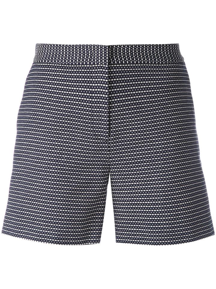 Armani Jeans - Dat Dosh Print Shorts - Women - Cotton - 42, Women's, Blue, Cotton