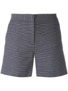 Armani Jeans - Dat Dosh Print Shorts - Women - Cotton - 42, Women's, Blue, Cotton