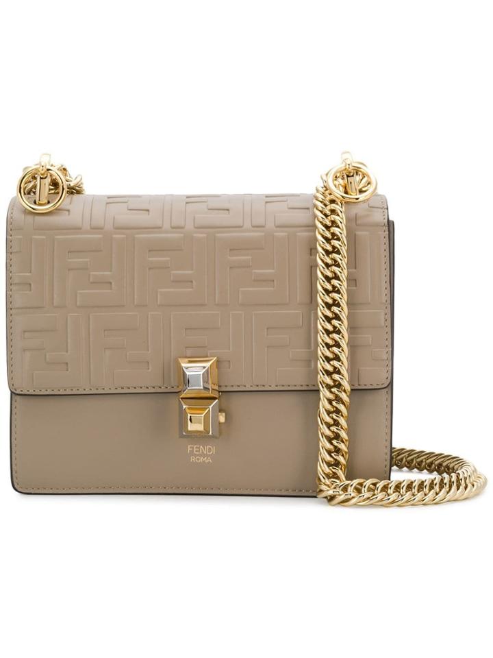 Fendi Monogram Mini Bag - Nude & Neutrals
