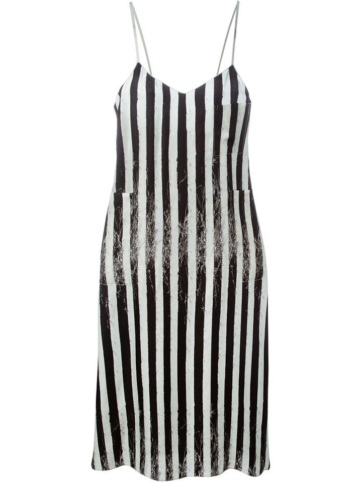 Mm6 Maison Margiela Striped Slip Dress