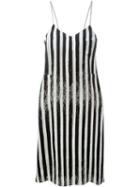 Mm6 Maison Margiela Striped Slip Dress