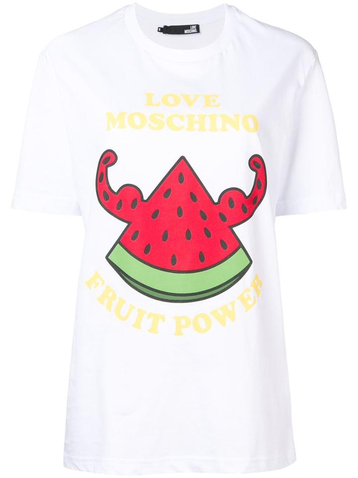 Love Moschino Fruit Power T-shirt - White