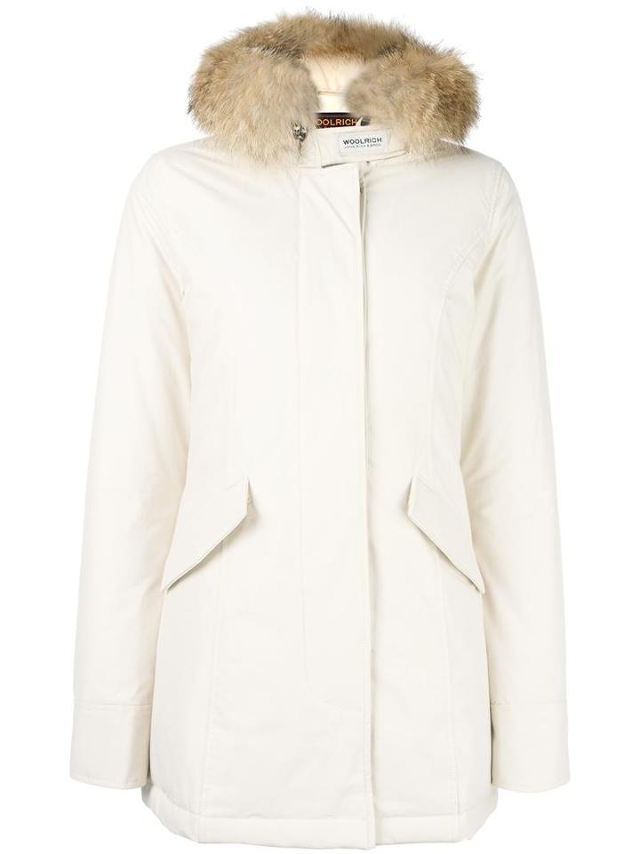 Woolrich 'artic' Parka Coat, Women's, Size: Small, White, Cotton/feather Down/polyamide/feather
